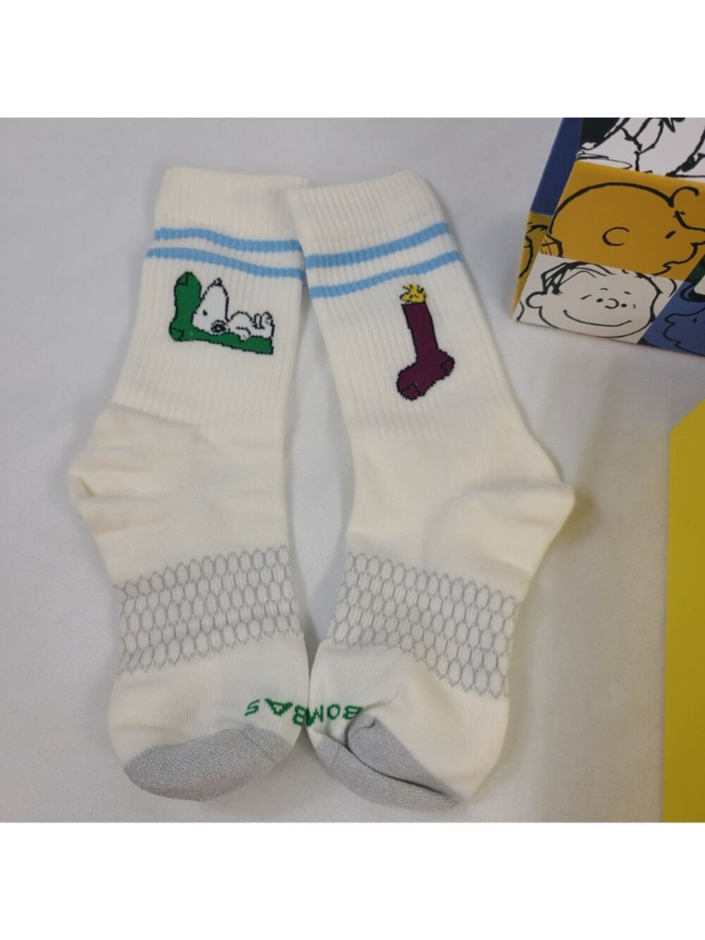 Bombas X Peanuts 4-Pack Crew Socks Box Set Snoopy & Friends Designs Sz 12T-Y3 - Picture 4 of 7